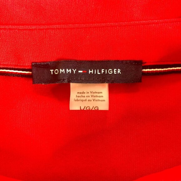 Tommy Hilfiger Sleeveless Button Down Blouse, NWOT, Red, Size L - Picture 3 of 8